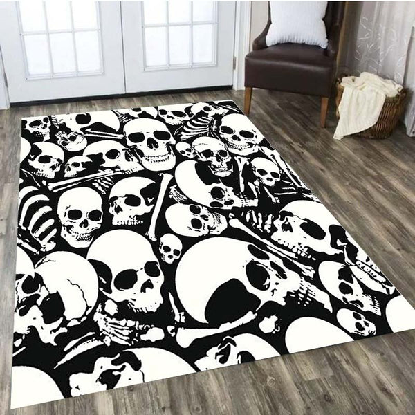 New Beautiful Skull Carpet Living Room - Skull Aso